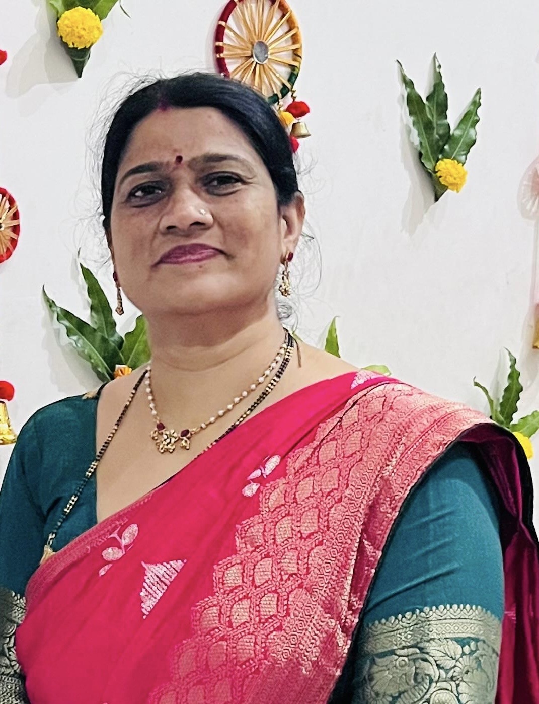 Teacher Anita Sharma at New Trimurti School Jamdoli Jaipur