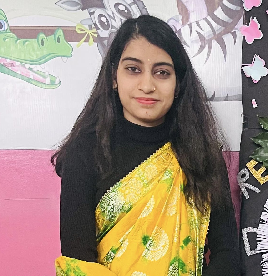 Teacher Priyanka gurjar at New Trimurti School Jamdoli Jaipur